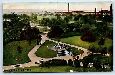 Postcard Salford Manchester England Peel Park Posted 1909 • £5