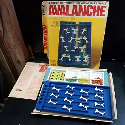 Avalanche Vintage Parker Brothers Board Game 1966 Incomplete • $36.63