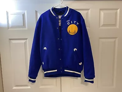 Vintage Mitchell And Ness Golden State Warriors Varsity Jacket Size Large • $120