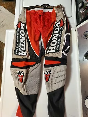 Vintage Fox Honda Motocross Pants Professional Team Issue Racewear Size 30  • $49.90