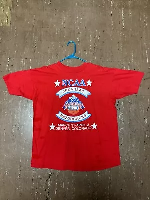 Vintage Arkansas Razorbacks Basketball 1994 Denver Final Four Shirt (XL) • $34.99