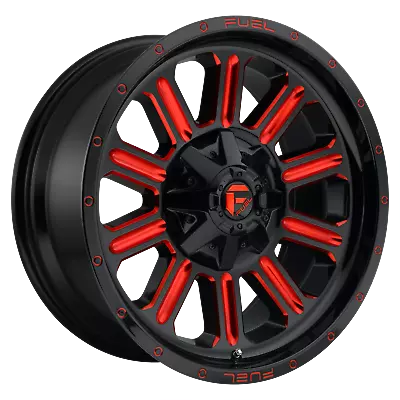 Fuel 1Pc HARDLINE Gloss Blk Red Tinted Clear 20x9  For Ford F250 Rim 8x170 +1 Ea • $446