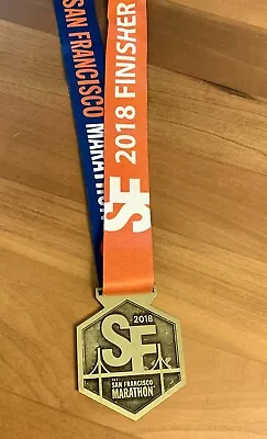 2018 San Francisco Marathon SF California Run 26.2 Miles Finishers Race Medal CA • $24.95