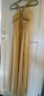 £25 • Buy Prom Dress Size 8 Tan Colour Little Mistress London Worn Once 