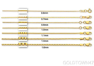 14kt Yellow Gold Box Chain • $158.41