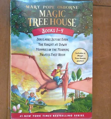 Magic Tree House Boxed Set Books 1-4: Dinosaurs Before Dark The Knight At Dawn • $5.99