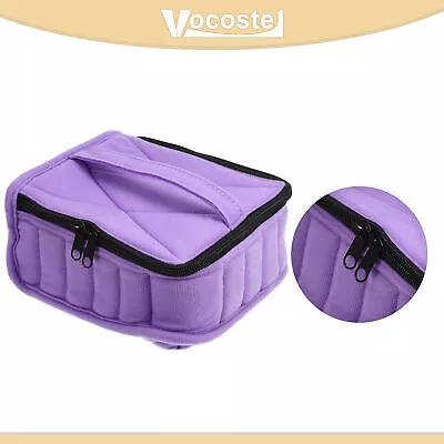 Piece Of 1 Nail Polish Carrying Case Nail Polish Organizer Case Nylon Purple • $21.99