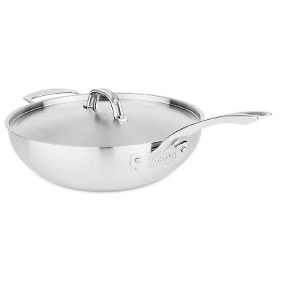 Viking Professional 5-Ply Stainless Steel 12-Inch Covered Chef's Pan • $419.95