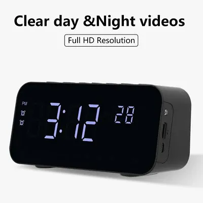 $99.99 • Buy HD 1080P Wireless Wifi IP Nanny Camera IR Night Vision Security DVR Alarm Clock