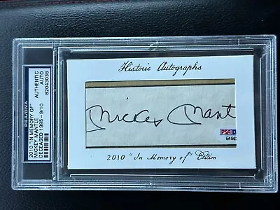 2010 HISTORIC AUTOGRAPHS HA ‘Memory Of’ MICKEY MANTLE 9/10 PSA Authentic Auto • $528.88