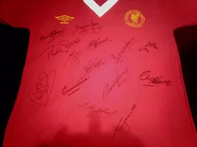 £129.99 • Buy Liverpool Team Squad Signed 1977 European Cup Final Shirt Pre Champions League