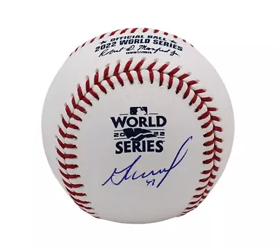 Jose Altuve Signed Houston Astros Rawlings OML 2022 World Series White Baseball • $249.99