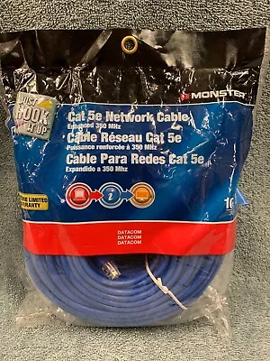 100’ Monster CAT 5E Network Cable Enhanced 350 MHZ 140269-00 NIB • $19.99