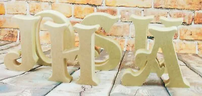 £3.25 • Buy Free Standing Wooden Letters MDF 18 MM Thick-Hand Made-Longdon Names Wedding Art
