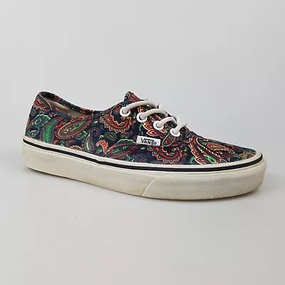 Women's VANS 6.5 US Shoes Multi Coloured Canvas Low Paisley | 3+ Extra 10% Off • $27.99