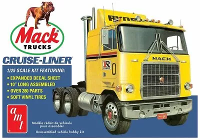 AMT 1/25 Mack Cruise-Liner Semi Tractor Plastic Model Kit AMT1062/06 • $39.99