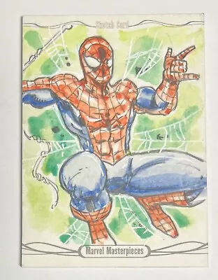 2016 Upper Deck Marvel Masterpieces Sketch Card Spider-Man By Jim Jimenez • $46