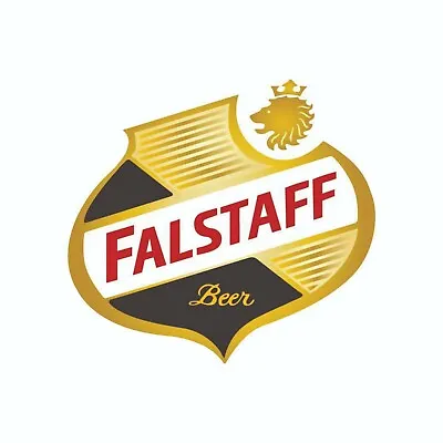 Vintage Falstaff Beer Decal Logo Bumper Sticker  3.5  X 3.5  • $3.59