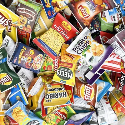 $7.99 • Buy 10x Dollhouse Miniature 1:12 Snacks Bag Chips Prawn Cracker Random Accessories