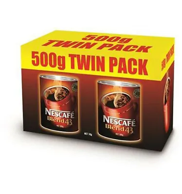Nescafe Blend 43 Coffee Twin Pack 1kg • $56.95