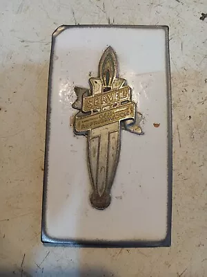 Vintage Servel Gas Refrigerator Logo Badge - Flame Emblem • $15