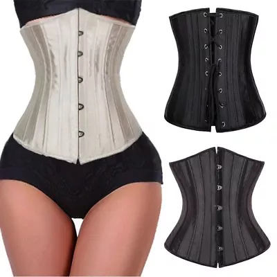 £8.79 • Buy Women Sexy 28 Spiral Steel Boned Waist Training Plus Size Underbust Corset Top
