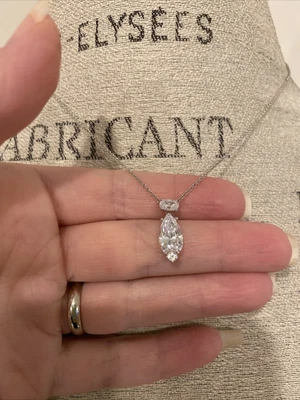 $30 • Buy NWOT Nadri Silver Tone CZ Necklace 