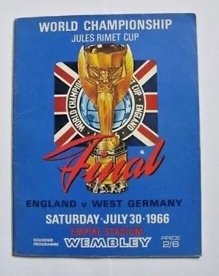 £108 • Buy 1966 World Cup Final ENGLAND V WEST GERMANY Original Football Programme