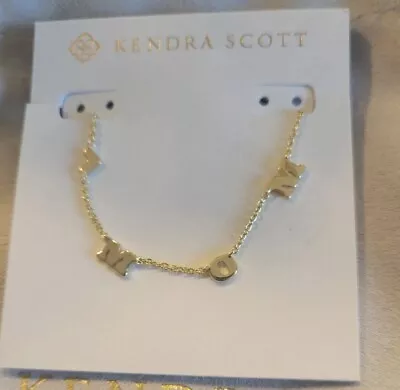 Kendra Scott MOM Heart Pendant Necklace Gold NWT $60 • $28.99