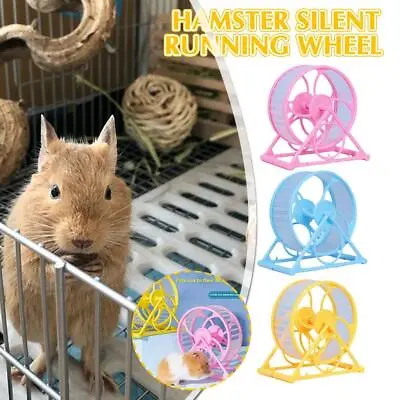 Hamster Wheel Running Exercise Scroll Silent Mouse Pet 2024 Jogging Toy W7M5 • £5.15