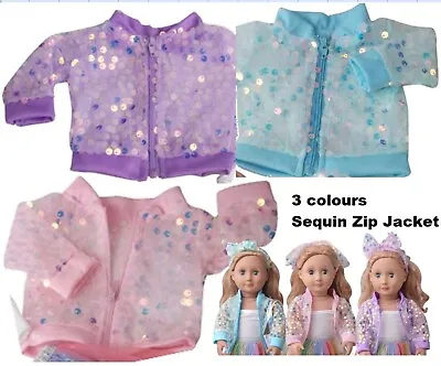*18  Doll Clothes From £4.  Sequin Zip Jacket Or SHOES Our Generation Baby Born • £4