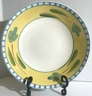 Maxam Mediterranean Serving Bowl Designed In Italy-Portugal Yellow BlueGreen • $38.25