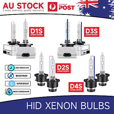 D1S/D1C D2S/D2C D3S/D3C D4S/D4C Headlight Globe Xenon HID Bulb Lamp No Error 35W • $39.88