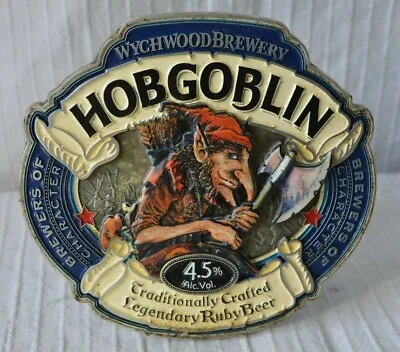 Metal Wychwood Hobgoblin Beer Real Ale 3D Pub Hand Pull Pump Clip Badge Bar Sign • £78.95