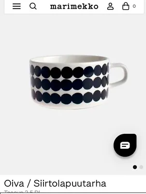 Marimekko Tea Cups Oiva/sirtolapuutarha • $27