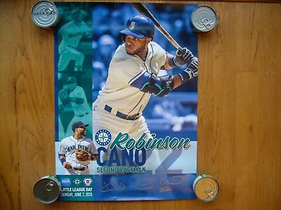 2015 Robinson Cano Seattle Mariners Little League Day Poster 16  X 26 1/2   Nice • $6.99