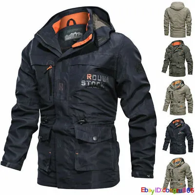 New Spring Autumn Men's Tactical Jacket Hooded Breathable Outdoor Military Coat • $22.38