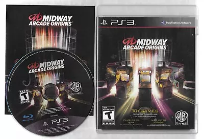 MIDWAY ARCADE ORIGINS PlayStation 3 PS3 Disc Case  And Manual • $21.69