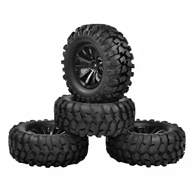 4x 1.9  RC 1/10 Off-Road Car Beach Rock Crawler Tire Wheel Rim Crawlr 108mm UK • £15.59