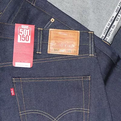 Levi's® 501 Original 150th Birthday Selvedge Jeans STF Style 005013429 40W X 32L • £129.99