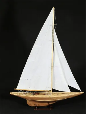 $145 • Buy Endeavour America’s Cup J Class Yacht 1:80 Wood Model Ship Kit 18  Boat Sailboat