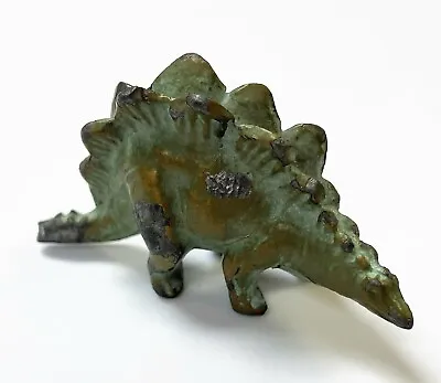 $64.99 • Buy Vintage 1940s Srg Green Bronzed Lead Metal Stegosaurus Figurine (broken Tail)
