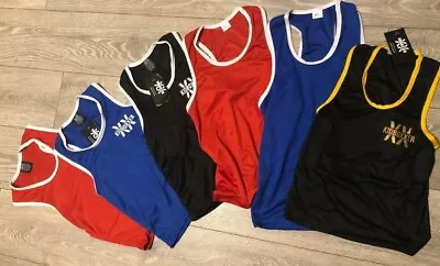£4.99 • Buy Boys Vest T Shirt Top Boxing Sports Gym PE PT Summer Muscle Wwe Active Wear NEW