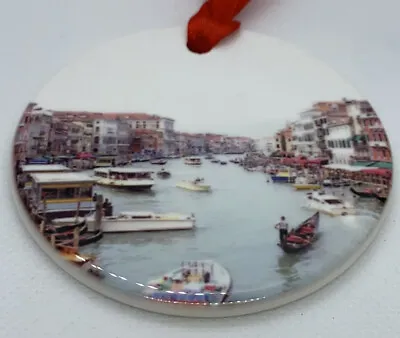 Venice Italy Canal Gondola Christmas Ornament Souvenir Travel Porcelain • $13.98