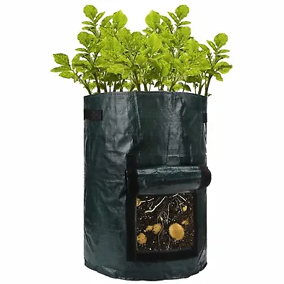 £4.05 • Buy 10 Gallon Growing Bags Tomato Potato Planting Bag Vegetable Planter Container