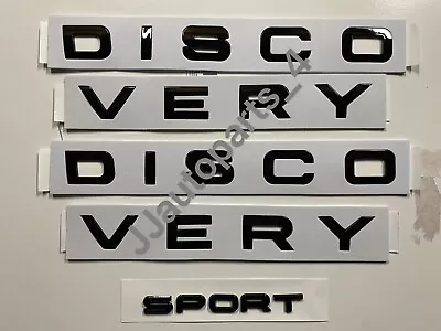 Gloss Black Car Logo Sticker Decal Badge For Land Rover Discovery Sport • $59.96