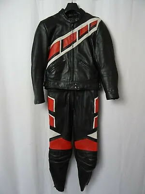 Women's Vintage GERMOT Leather Motorcycle Race Suit Size 16 EU46 • $174.31