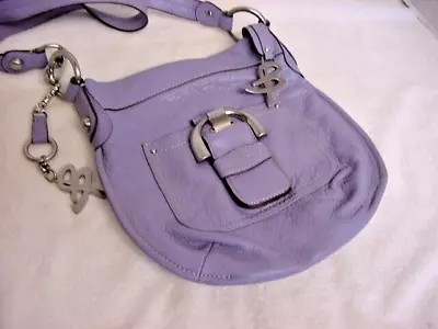 B. Makowsky Women's Purple Genuine Leather Buckle Crossbody Bag Purse • $29.99