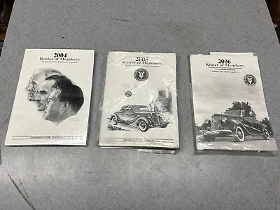 Lot Of 3 Roster Of Members FORD V8 Club Members Books. 200420052006 • $5