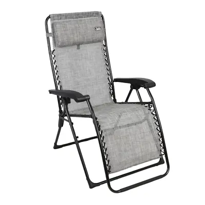 Quest Hampton Relaxer Chair With Headrest Camping Garden BBQ Outdoors Caravan • £54.87